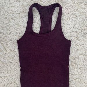 maroon lululemon racerback tank